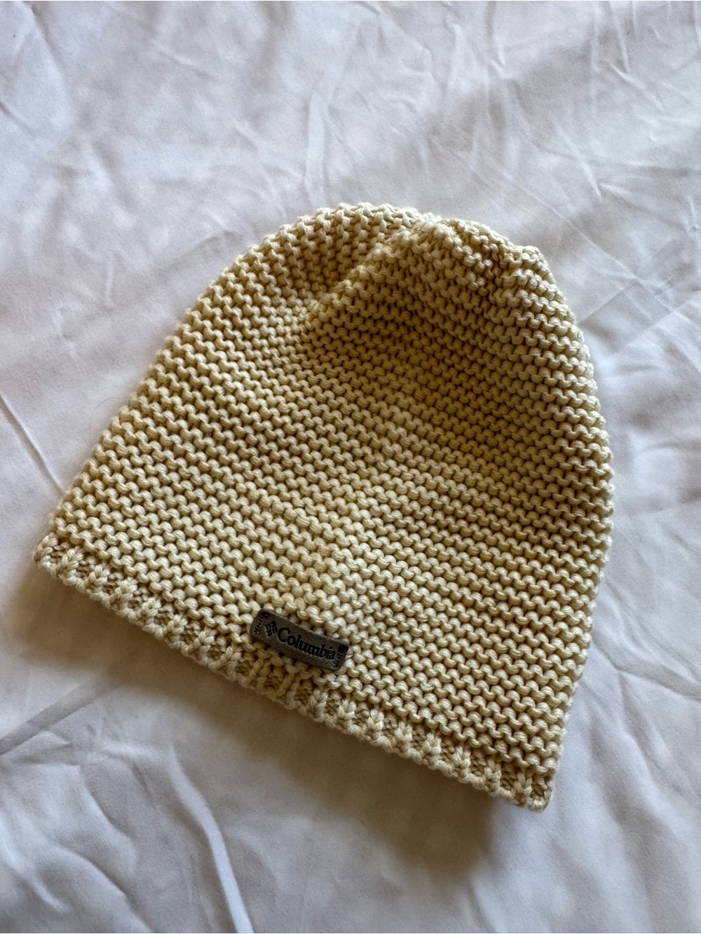 Columbia Beige Knit Beanie